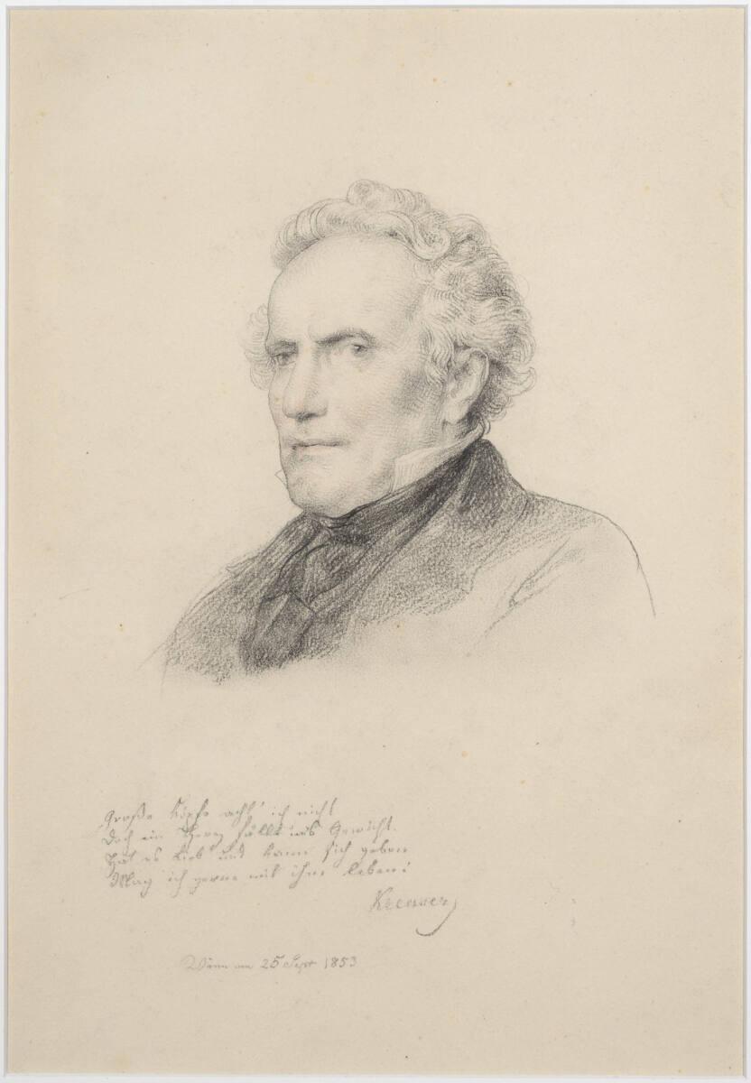 Leopold Kupelwieser , Bildnis Kerecseny (?), Inv. Nr.: 35651