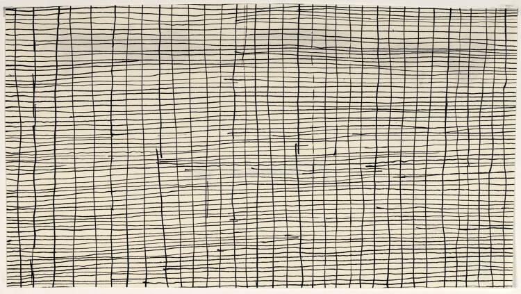 Jan J. Schoonhoven, Ohne Titel (Einfaches Gitter), Inv. Nr.: 35666