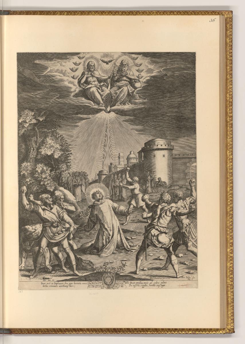Kupferstiche von Philippe Thomassin, Die Steinigung des heiligen Stephanus, Inv. Nr.: Frankreic…