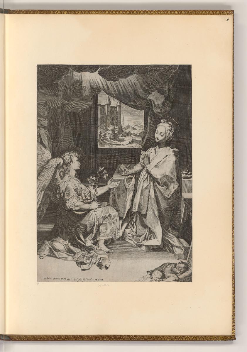 Kupferstiche von Philippe Thomassin, Die Verkündigung Mariens durch den Engel des Herrn, Inv. N…
