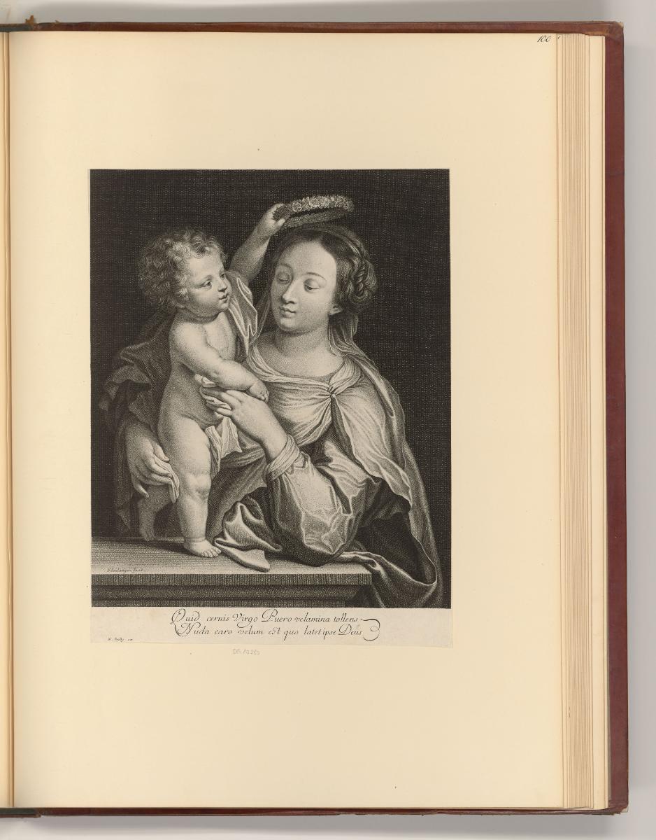 Französische Kupferstiche des späten 16. und 17. Jahrhunderts, Maria mit Kind, Inv. Nr.: Frankr…