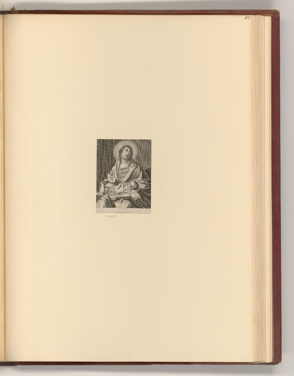 Französische Kupferstiche des späten 16. und 17. Jahrhunderts, Maria mit Kind, Inv. Nr.: Frankr…