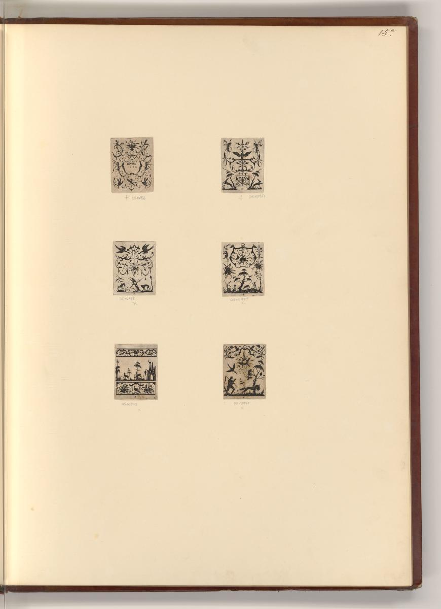 Französische Kupferstiche des späten 16. und 17. Jahrhunderts, Ornamente und Darstellungen als …
