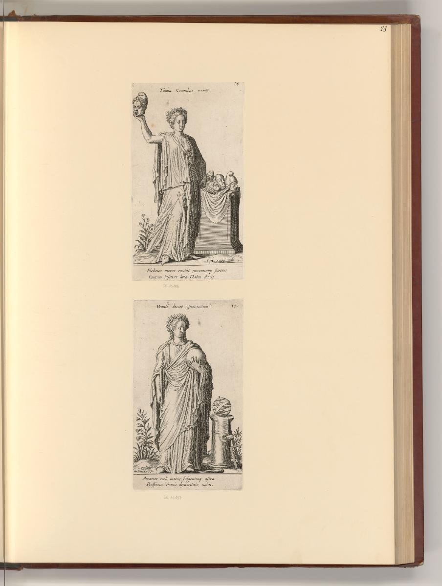 Französische Kupferstiche des späten 16. und 17. Jahrhunderts, Thalia; Urania, Inv. Nr.: Frankr…