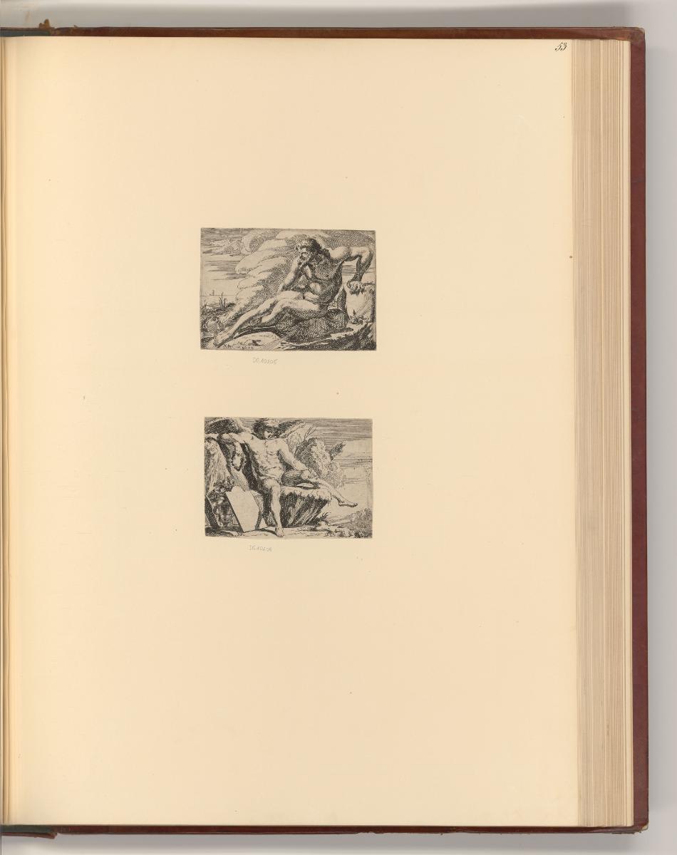 Französische Kupferstiche des späten 16. und 17. Jahrhunderts, Winter; Frühling, Inv. Nr.: Fran…