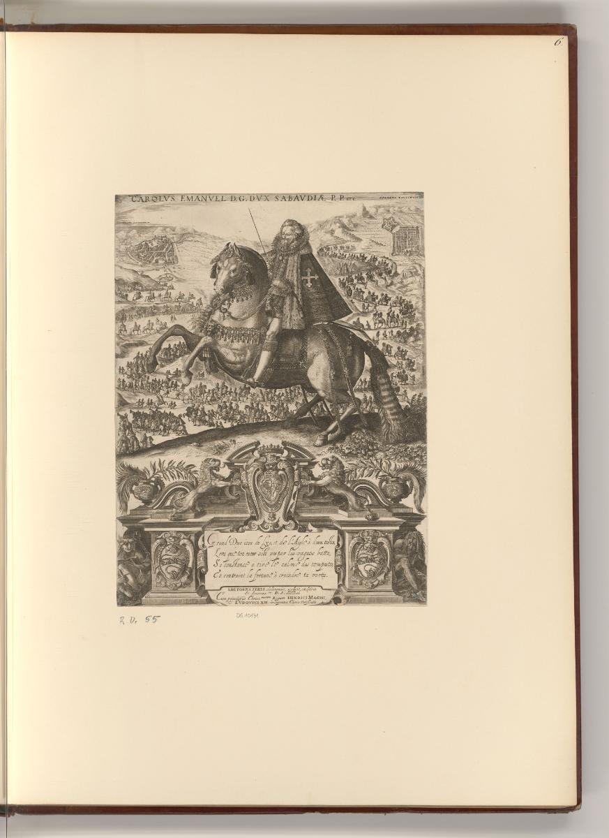 Französische Kupferstiche des späten 16. und 17. Jahrhunderts, Karl Emanuel I. von Savoyen, Inv…