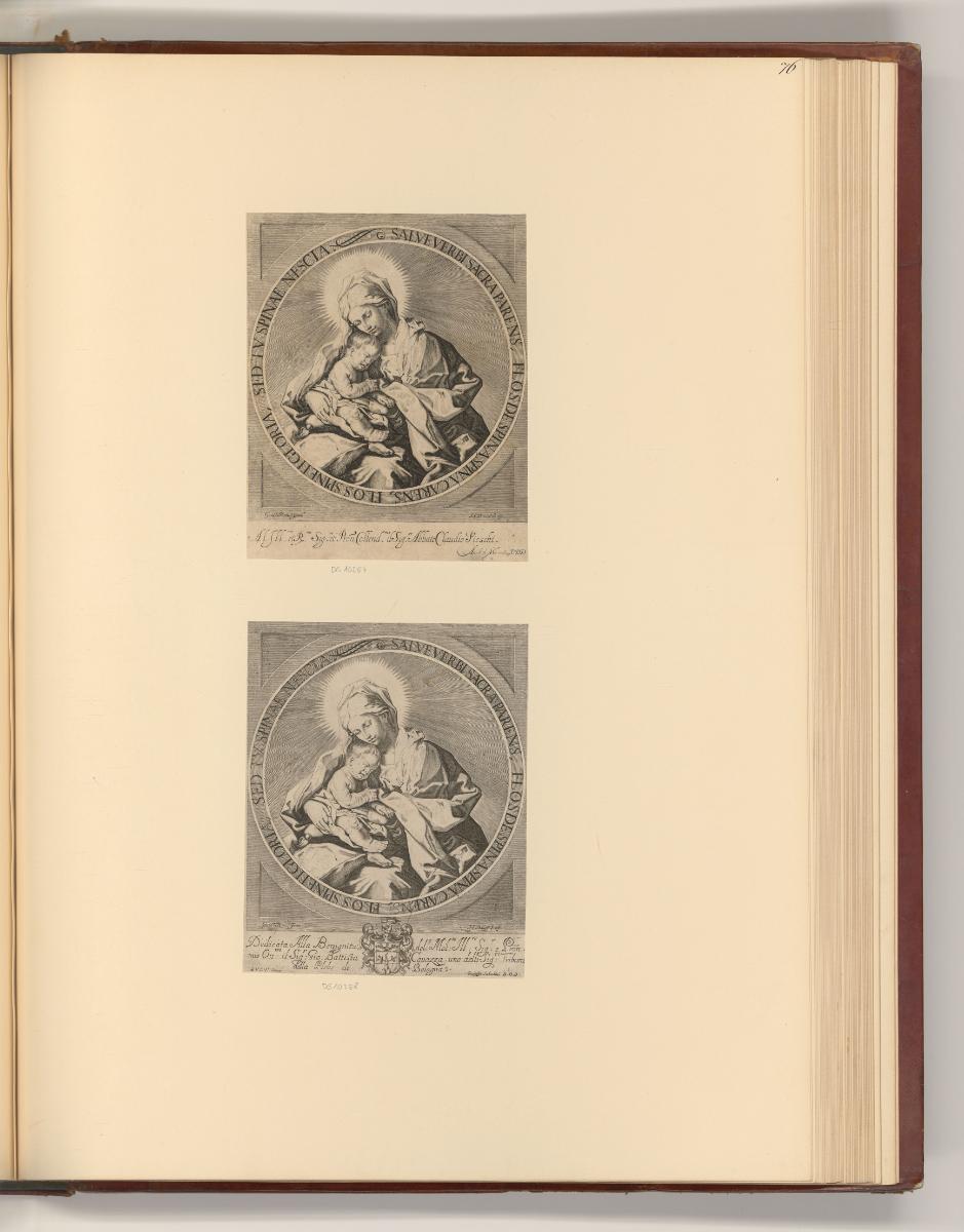 Französische Kupferstiche des späten 16. und 17. Jahrhunderts, Maria mit Kind, Inv. Nr.: Frankr…