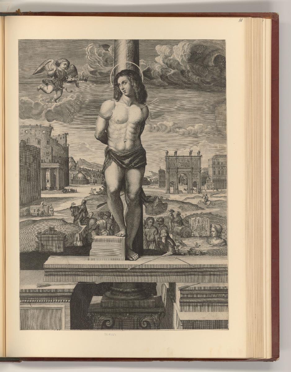 Französische Kupferstiche des späten 16. und 17. Jahrhunderts, Hl. Sebastian, Inv. Nr.: Frankre…