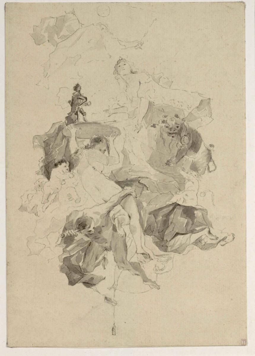 Anonym, Allegorie der Künste, Inv. Nr.: 35816