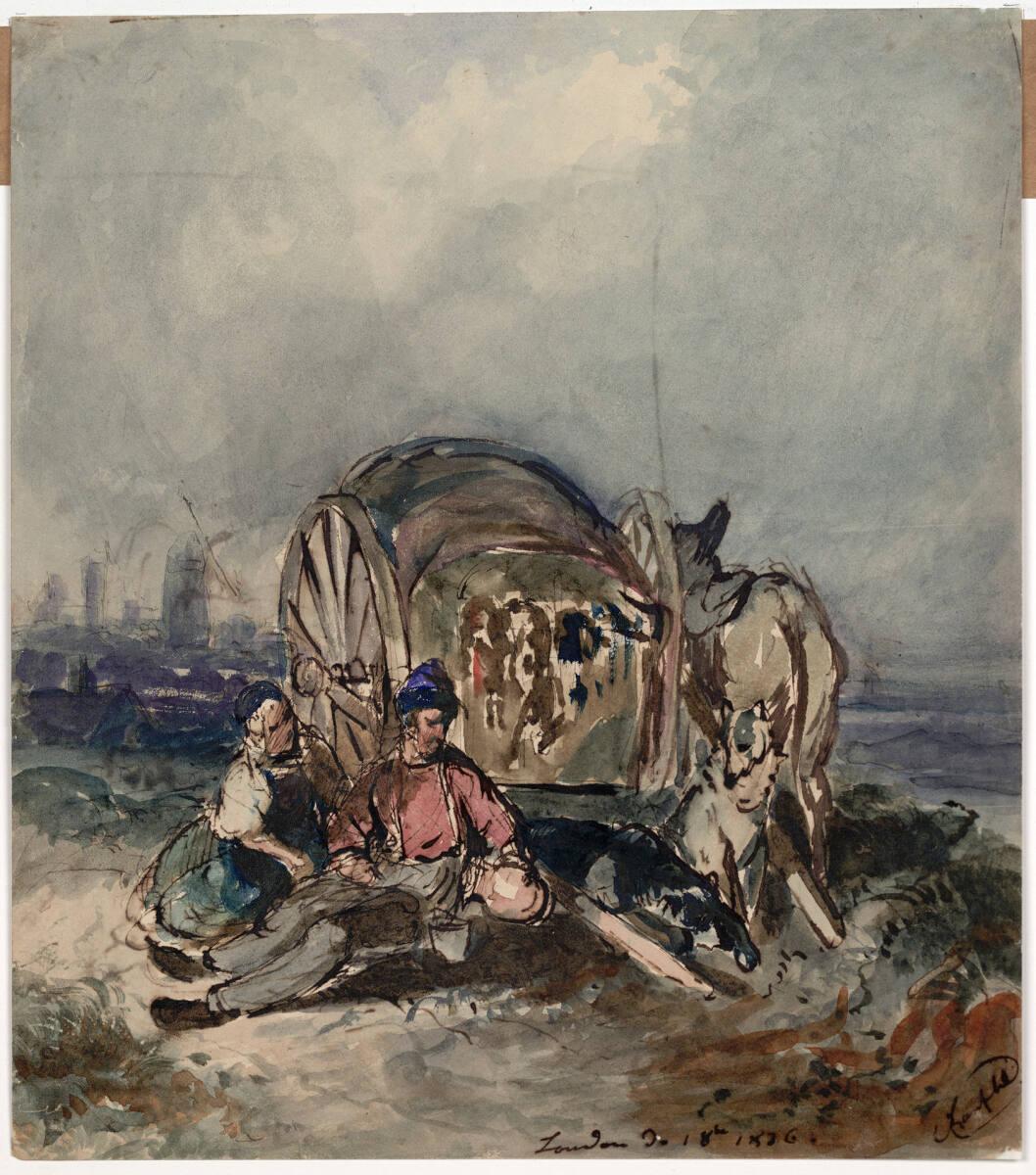 Johann Matthias Ranftl, Rastende Bauern, Inv. Nr.: 35831r
