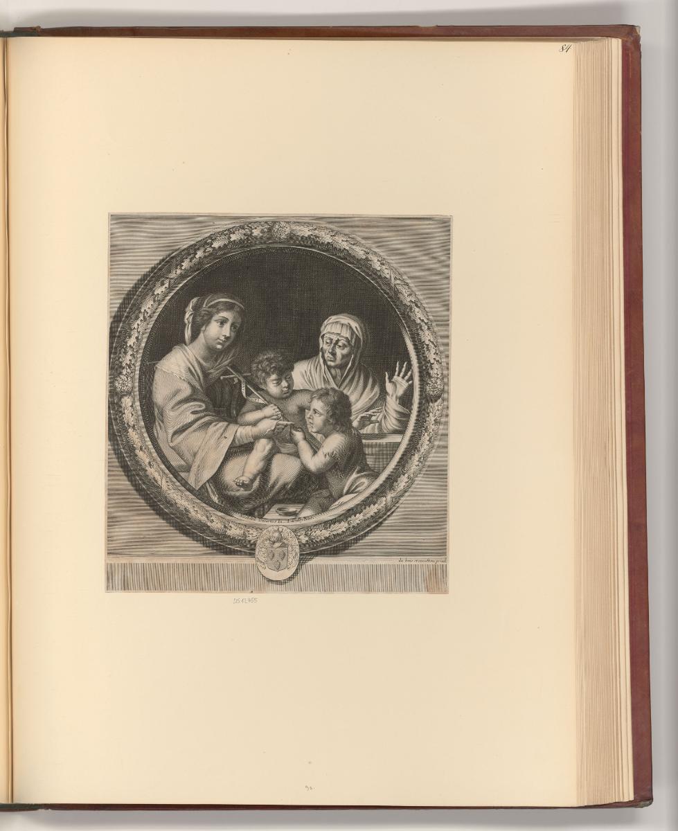 Französische Kupferstiche des 17. Jahrhunderts, Maria und Elisabeth mit Jesus und Johannes, Inv…