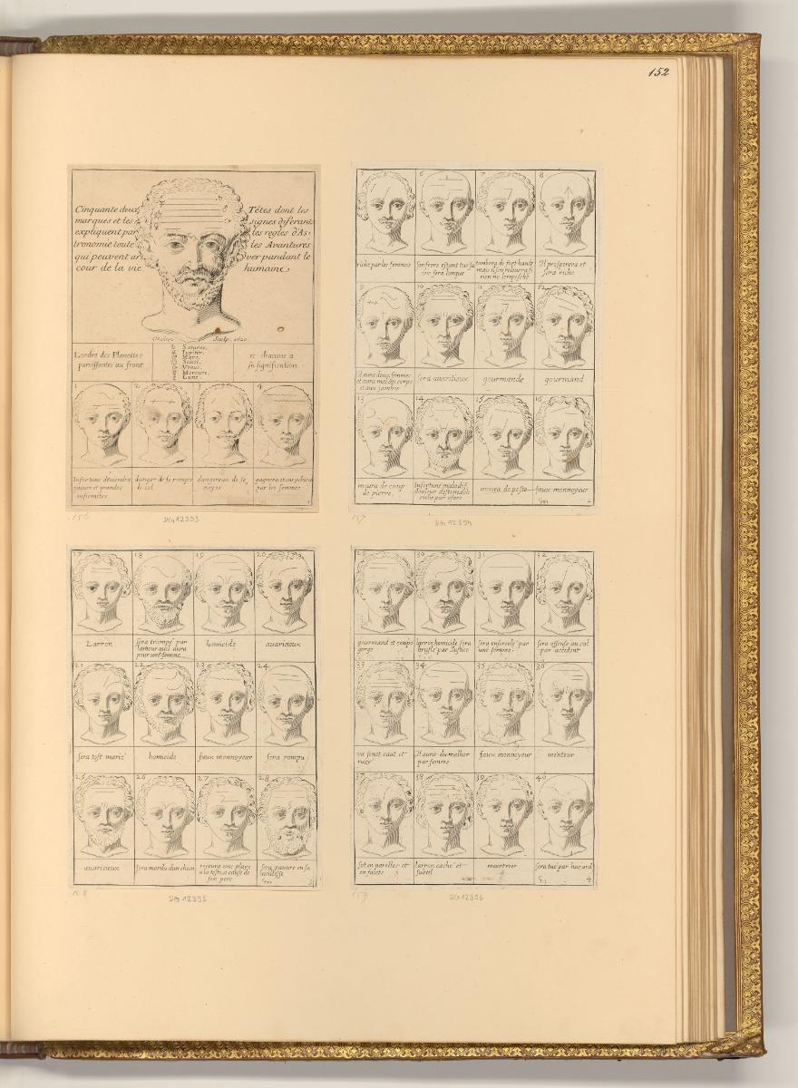 Kupferstiche von Claude Mellan, Zweiundfünfzig Köpfe (Astronomie und der Mensch), Inv. Nr.: Fra…