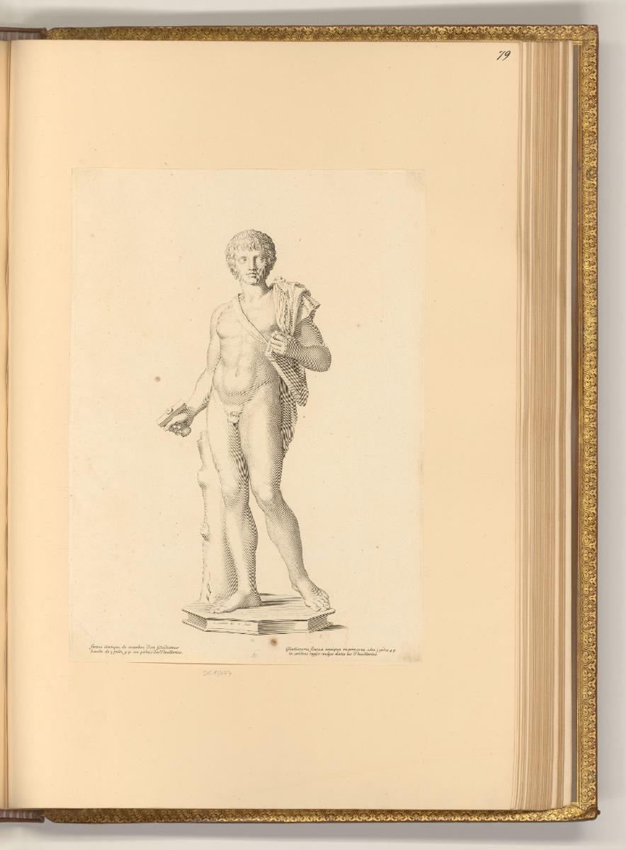 Kupferstiche von Claude Mellan, Gladiator, Inv. Nr.: Frankreich nach Sektionen I/12, F/I/12/79