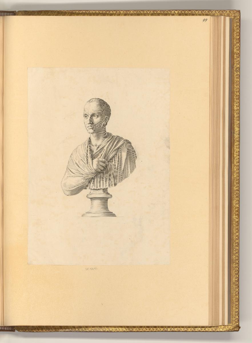 Kupferstiche von Claude Mellan, Büste eines römischen Senators, Inv. Nr.: Frankreich nach Sekti…