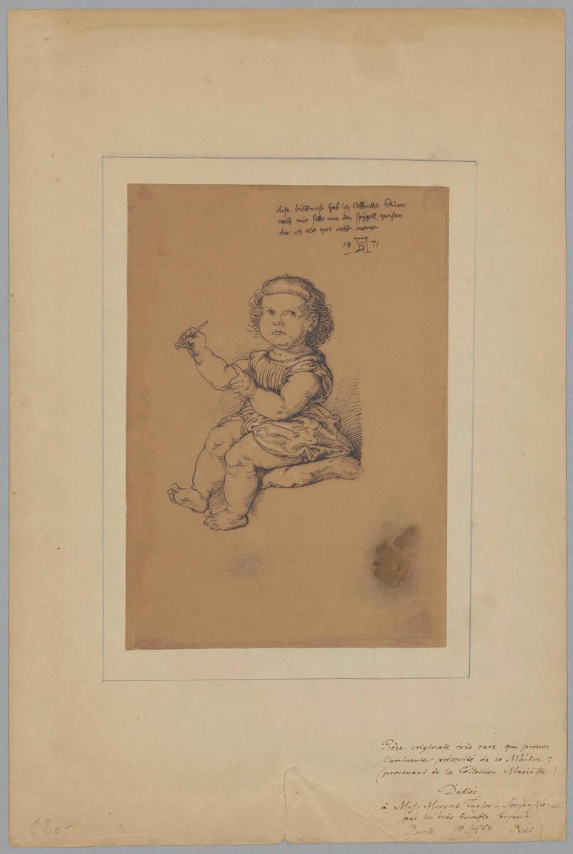 Julius Hübner, „Selbstbildnis“ Albrecht Dürers im Alter von acht Monaten, Inv. Nr.: 48418