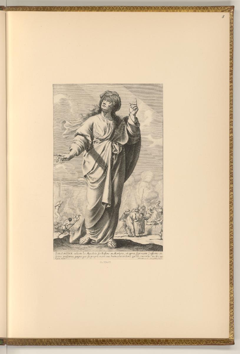 Druckgrafiken von Gilles Rousselet, Salome, Inv. Nr.: Frankreich nach Sektionen I/15, F/I/15/8