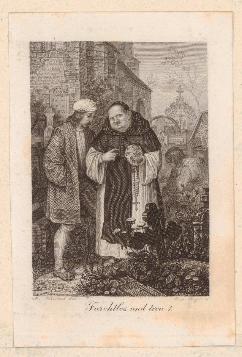 Spindler, Carl: Furchtlos und treu I (Buchillustration), LeopoldBeyer, 1831
