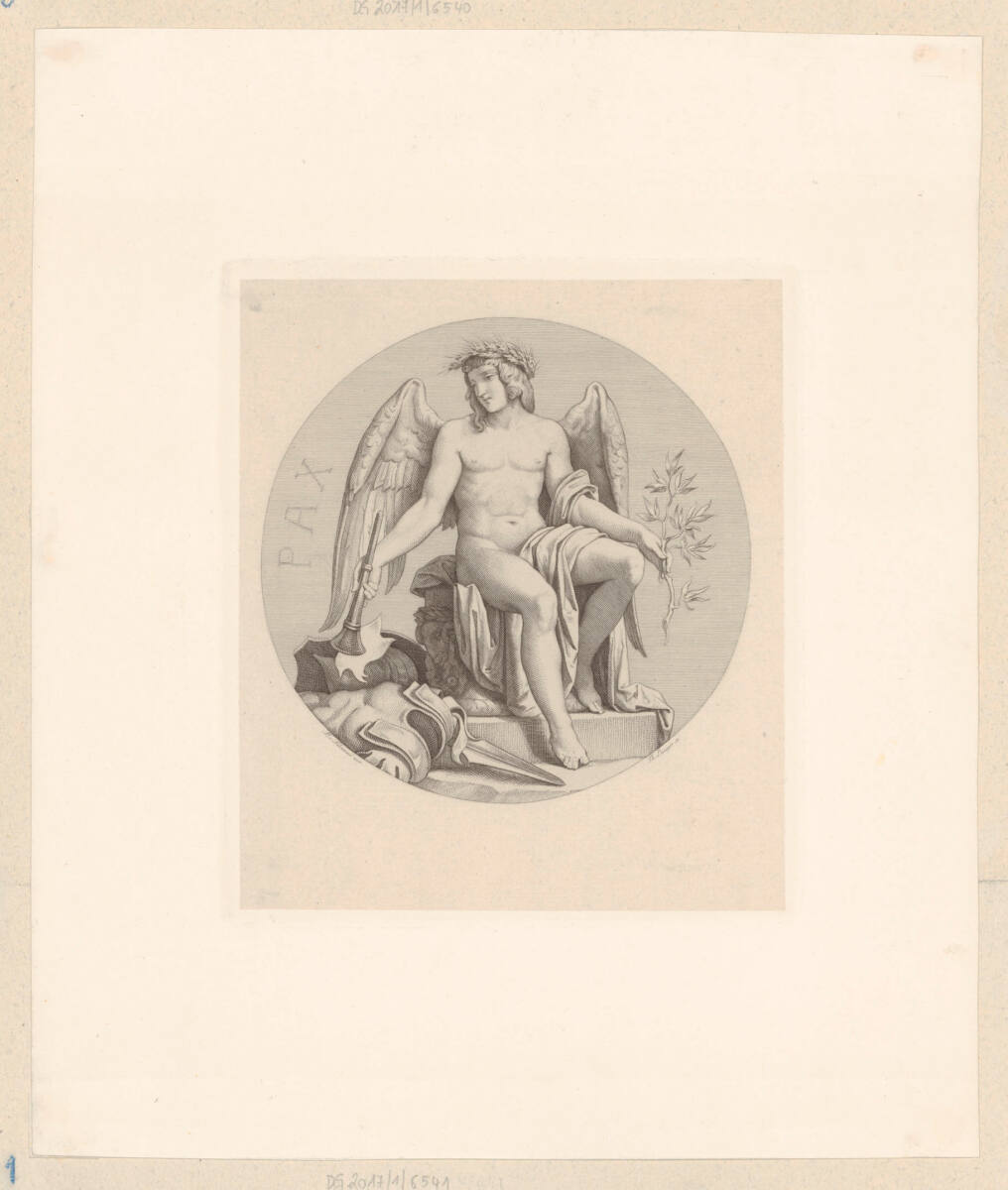Allegorische Figur: Pax (Friede), TheodorLanger, 1848