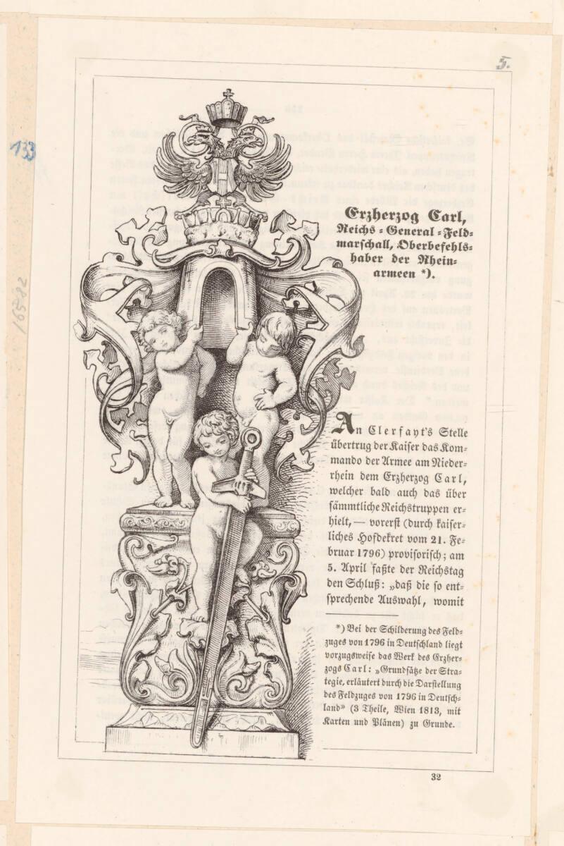 Duller, Eduard: Erzherzog Carl von Österreich (Buchillustration), Inv. Nr.: DG2017/1/6582