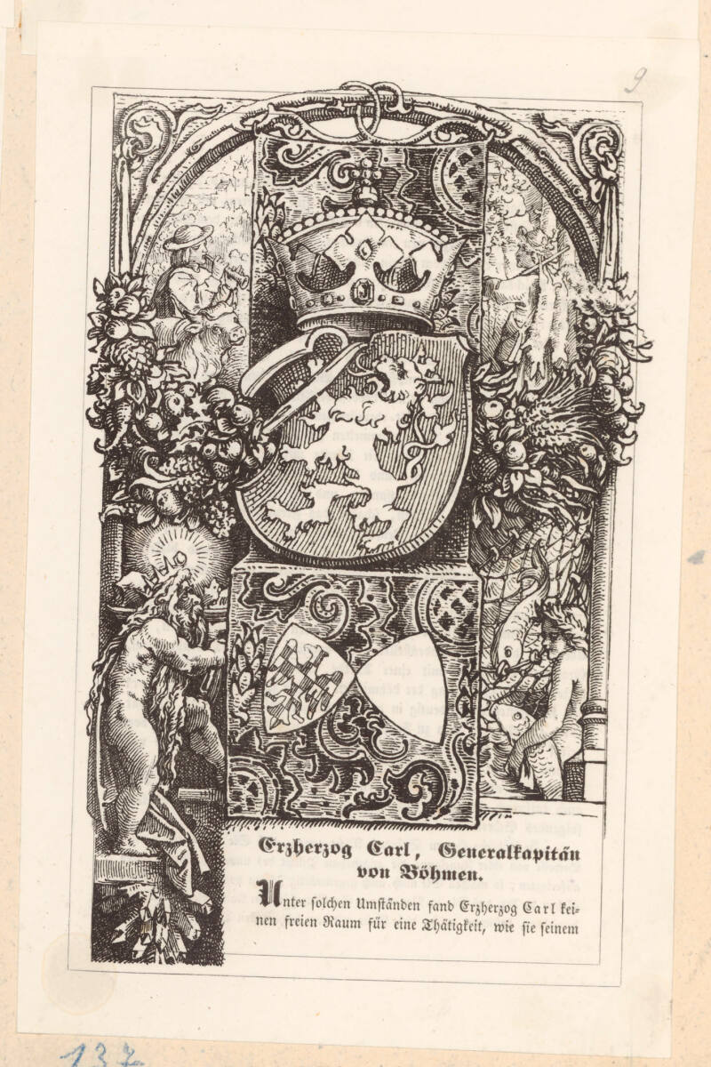 Duller, Eduard: Erzherzog Carl von Österreich (Buchillustration), Prandel&Comp. KaulfussWit., 1847