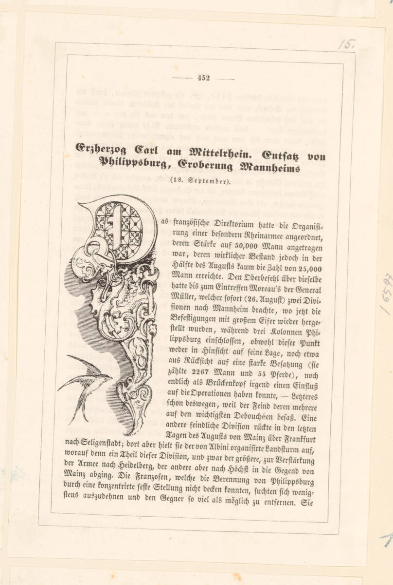 Duller, Eduard: Erzherzog Carl von Österreich (Buchillustration), Prandel&Comp. KaulfussWit., 1847