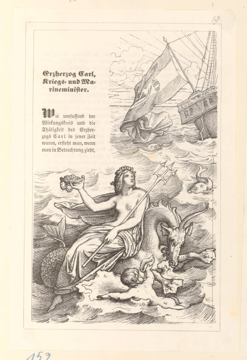 Duller, Eduard: Erzherzog Carl von Österreich (Buchillustration), Prandel&Comp. KaulfussWit., 1847
