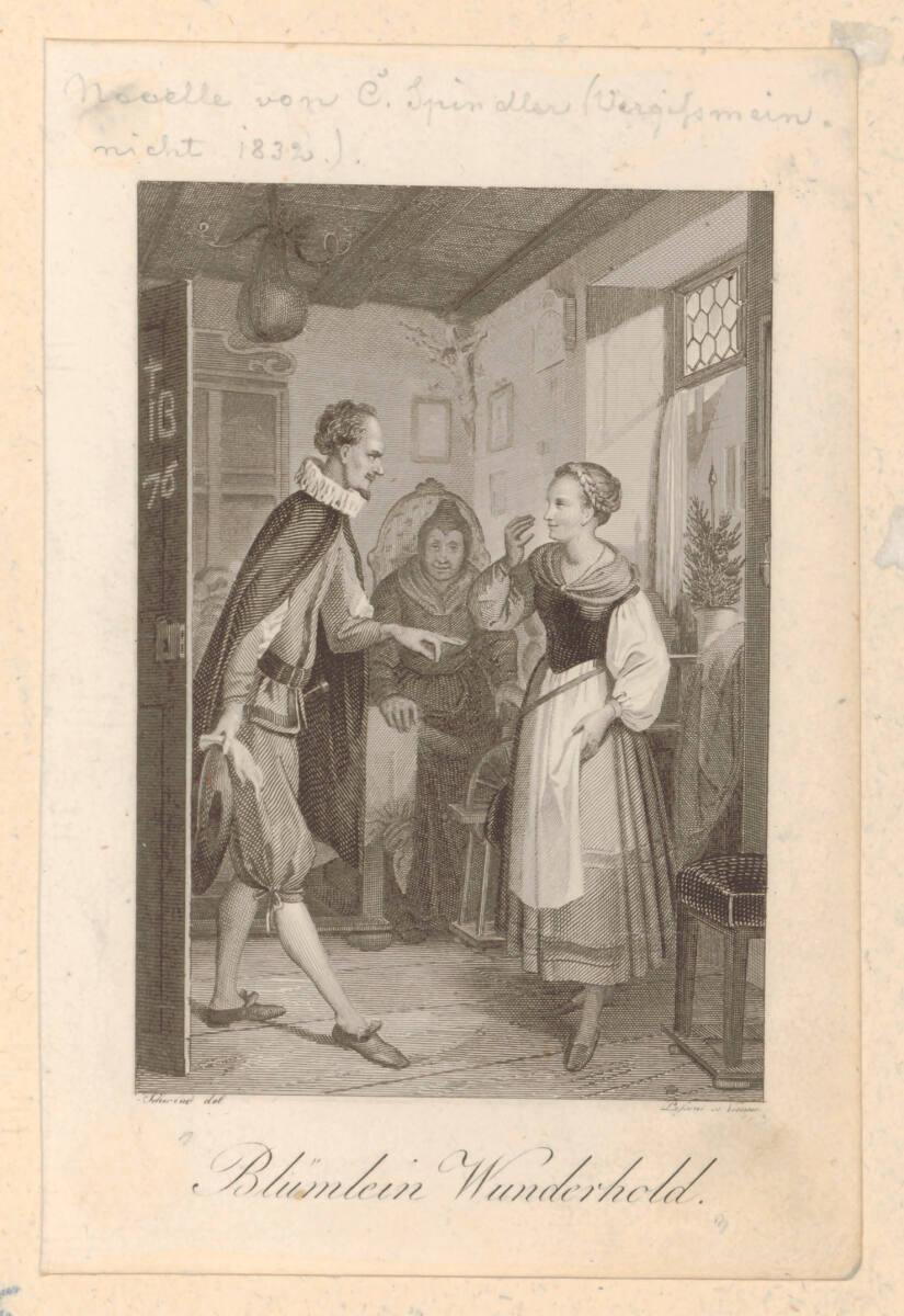 Spindler, Carl: Blümlein Wunderhold (Buchillustration)
, Inv. Nr.: DG2017/1/6616