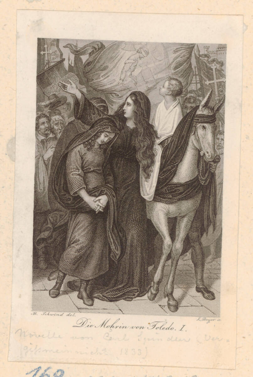 Spindler, Carl: "Die Mohrin von Toledo I" (Buchillustration), LeopoldBeyer, 1833