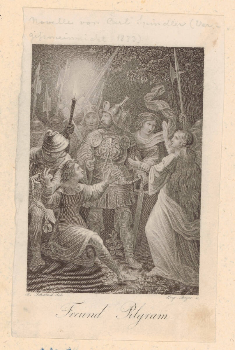 Spindler, Carl: Freund Pilgram (Buchillustration), LeopoldBeyer, 1833