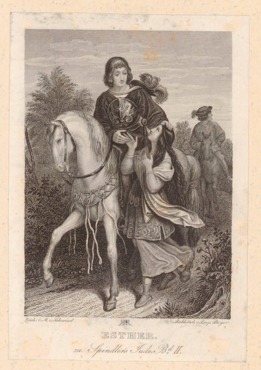 Spindler, Carl: Esther, in: "Der Jude II" (Buchillustration), LeopoldBeyer, 1834