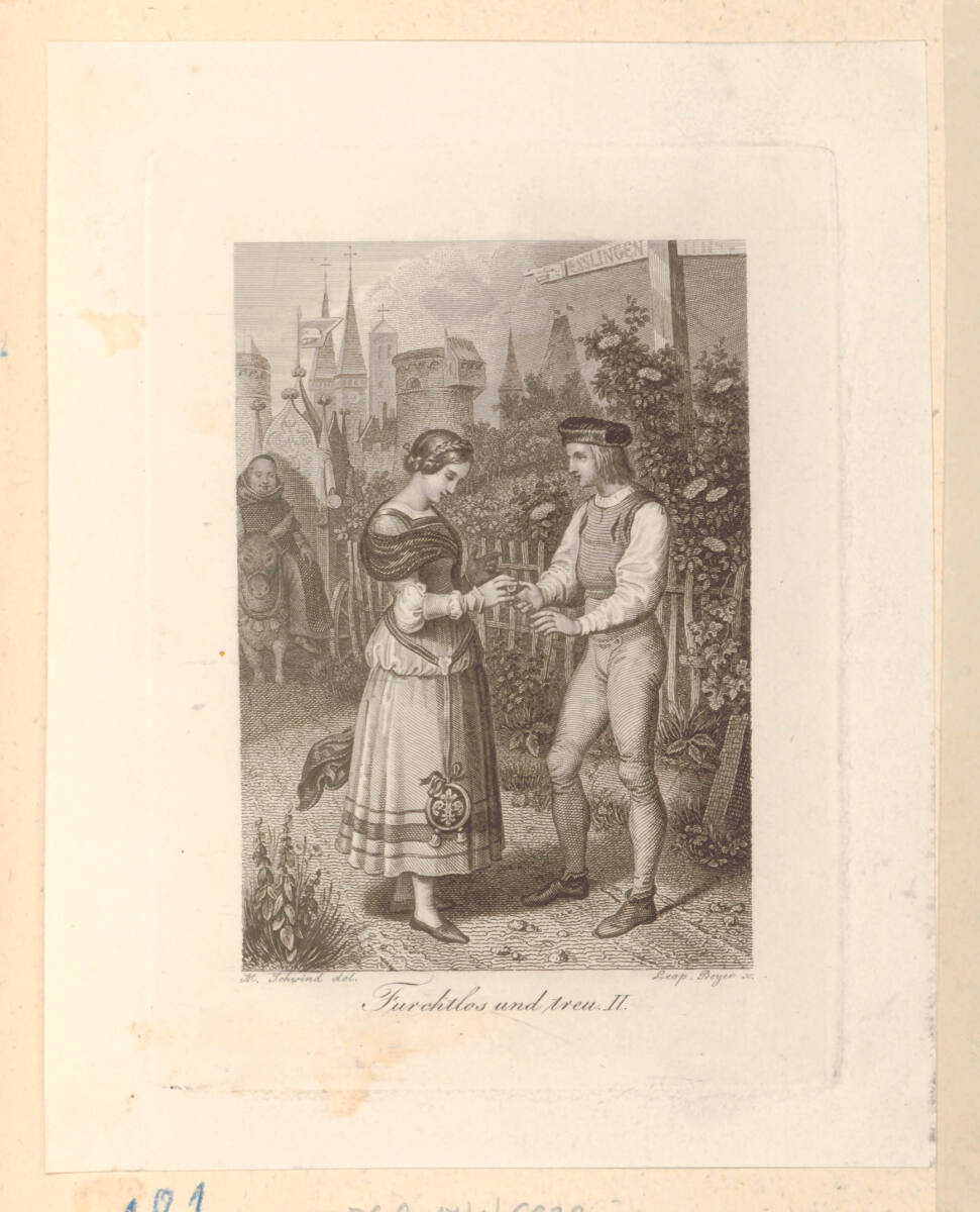 Spindler, Carl: Fuchtlos und treu II (Buchillustration), LeopoldBeyer, 1831
