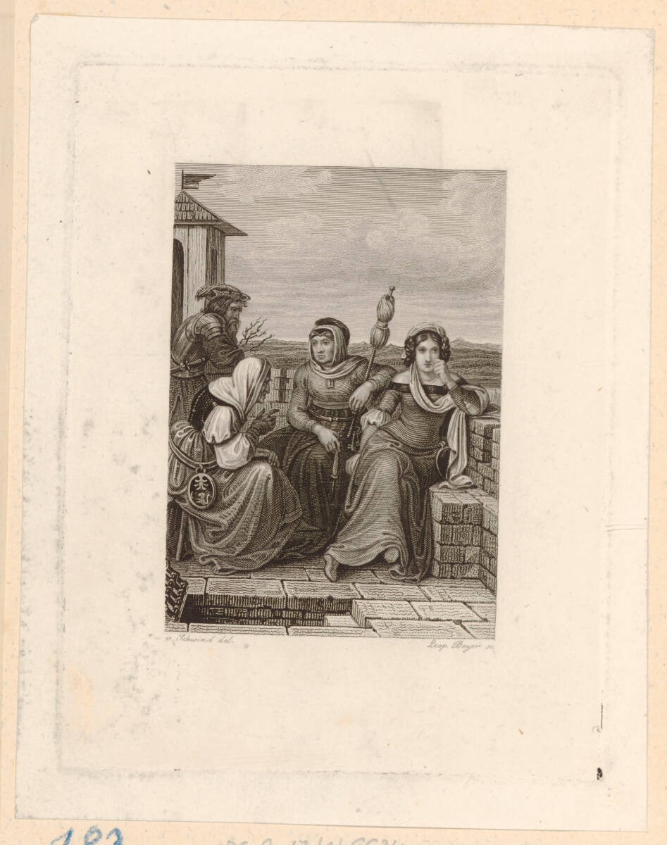 Spindler, Carl: Wallrade, in: "Der Jude" (Buchillustration), LeopoldBeyer, 1833
