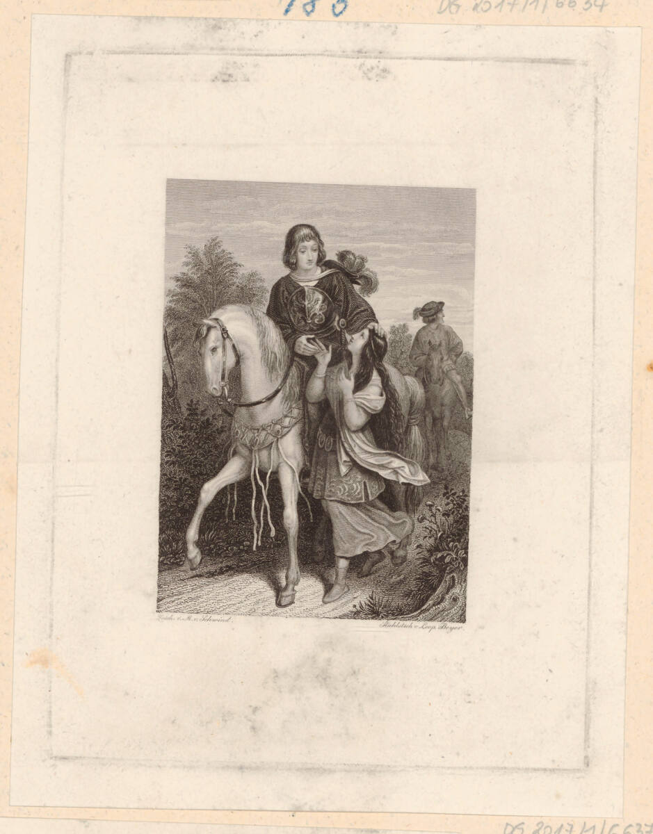 Spindler, Carl: Esther, in: "Der Jude II" (Buchillustration), LeopoldBeyer, 1834