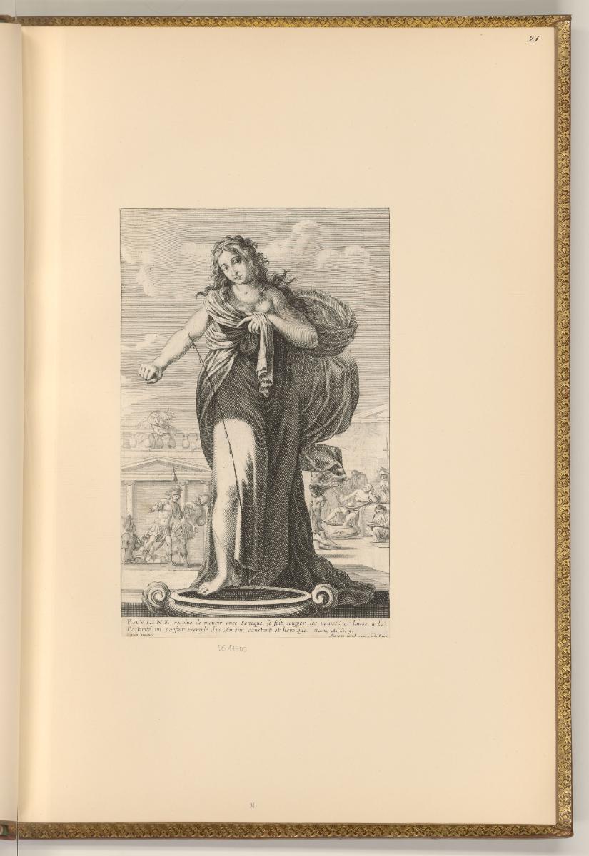 Druckgrafiken von Gilles Rousselet, Pompeia Paulina, Inv. Nr.: Frankreich nach Sektionen I/16, …