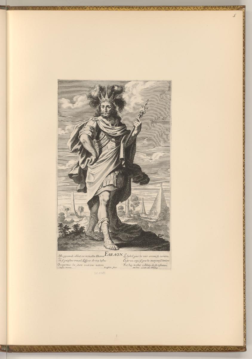 Druckgrafiken von Gilles Rousselet, Pharao, Inv. Nr.: Frankreich nach Sektionen I/16, F/I/16/5