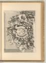 Druckgrafiken von Gilles Rousselet, Wappen von Antoine Coëffier de Ruzé in allegorischem Rahmen…