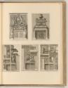 Radierungen von Jean Le Pautre, Kamine im italienischen Stil (Ornamentstich), Inv. Nr.: Frankre…