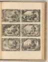 Radierungen von Jean Le Pautre, Kartuschen mit Brunnen (Ornamentstich), Inv. Nr.: Frankreich na…