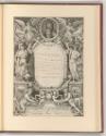 Französische Druckgrafiken des 17. Jahrhunderts, Allegorische Textkartusche, Inv. Nr.: Frankrei…