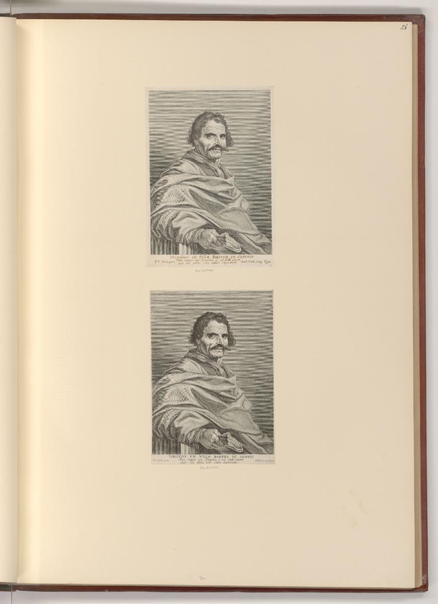 Französische Druckgrafiken des 17. Jahrhunderts, Porträt Virgilius, Inv. Nr.: Frankreich nach S…