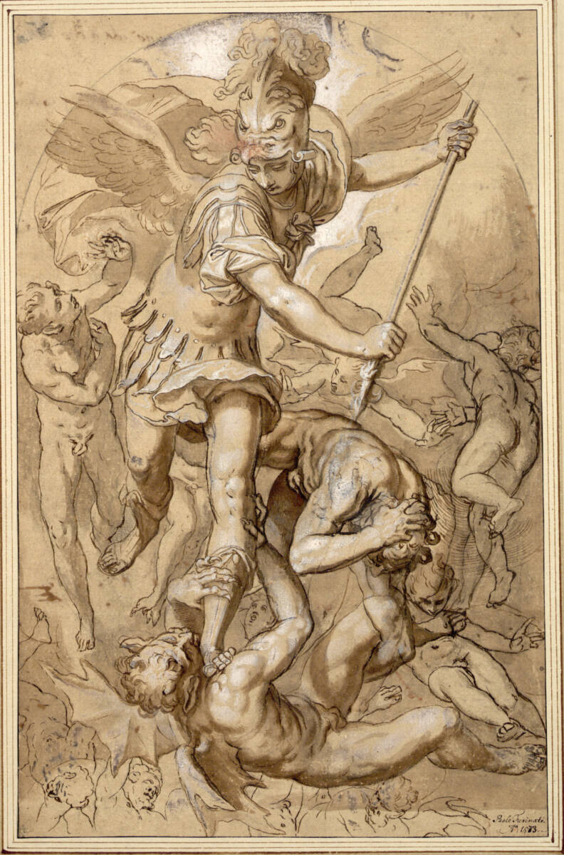 Der Erzengel Michael im Kampf mit dem Satan, Paolo Farinati