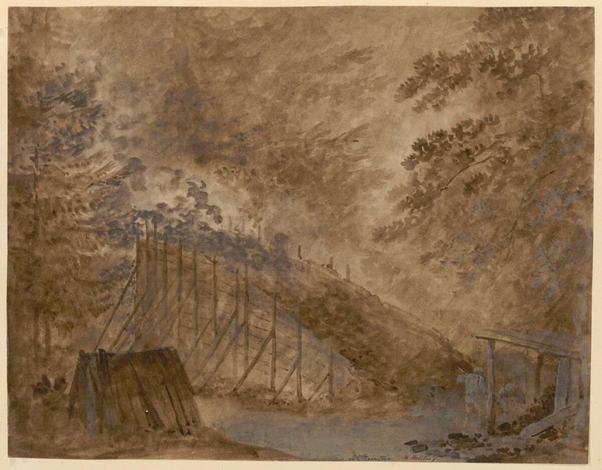 Kohlenmeiler bei Stixenstein, Martin von Molitor, 1780–1812