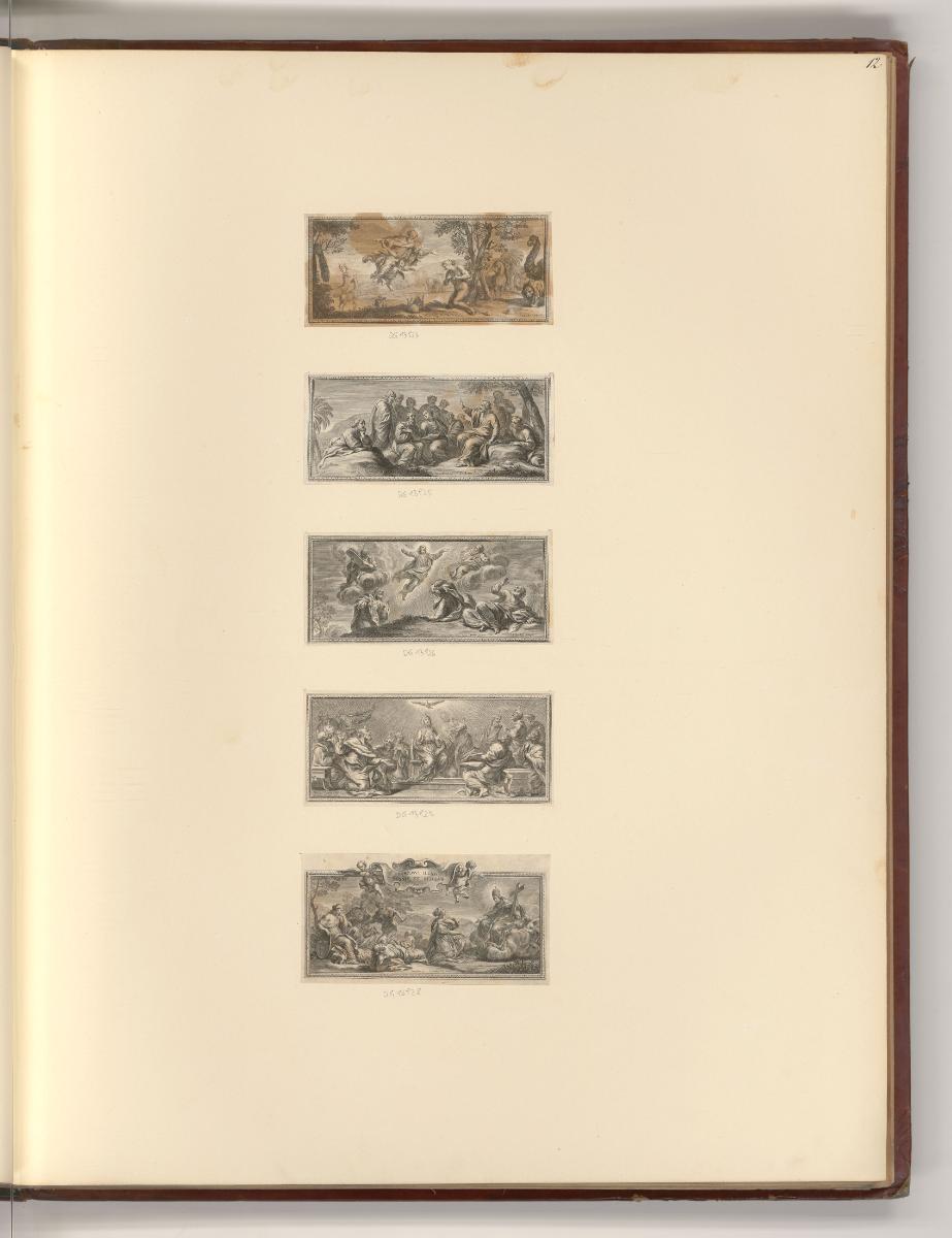 Französische Druckgrafiken des 17. und 18. Jahrhunderts, Vignetten mit biblischen Szenen, Inv. …