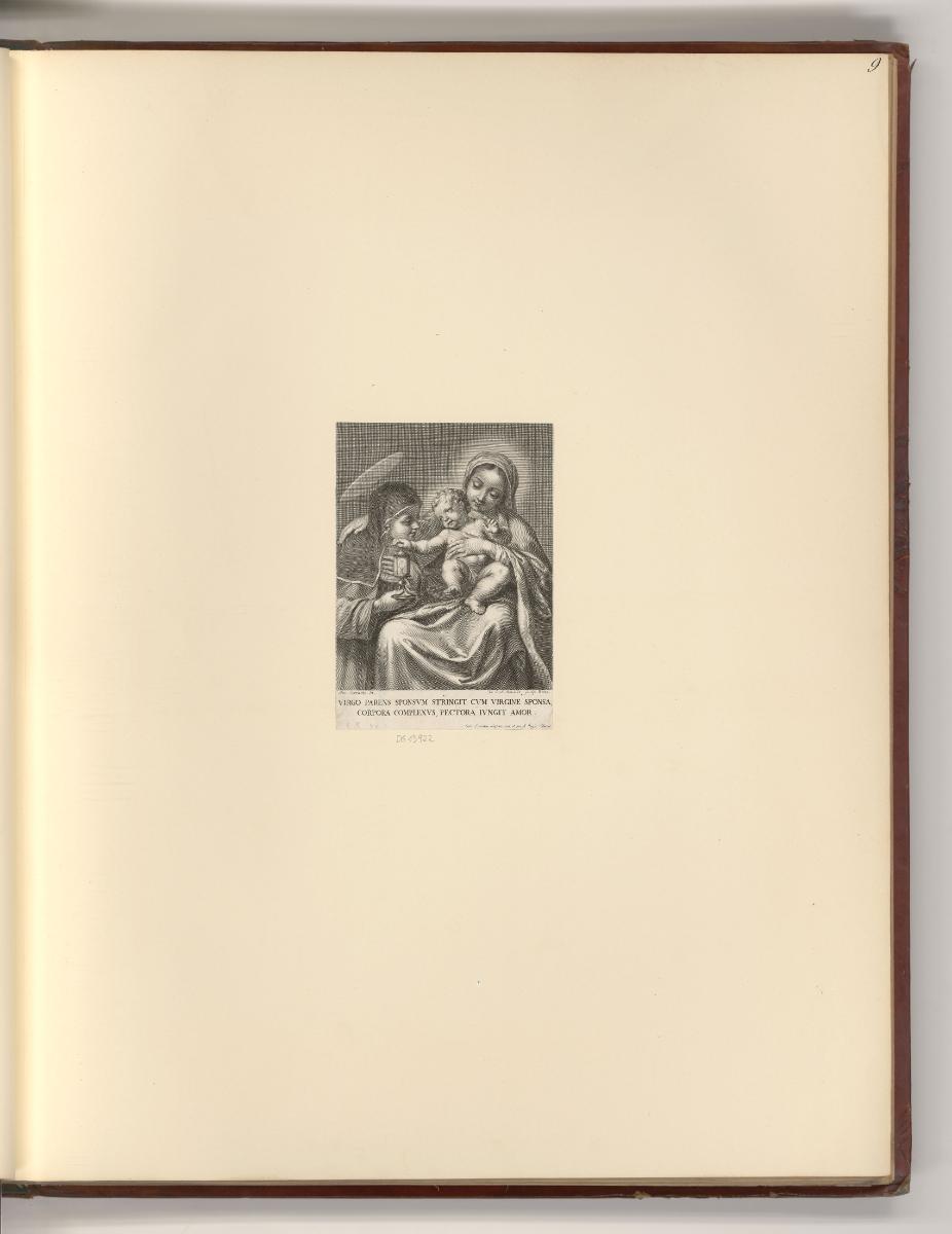 Französische Druckgrafiken des 17. und 18. Jahrhunderts, Maria mit Kind und Barbara von Nikomed…