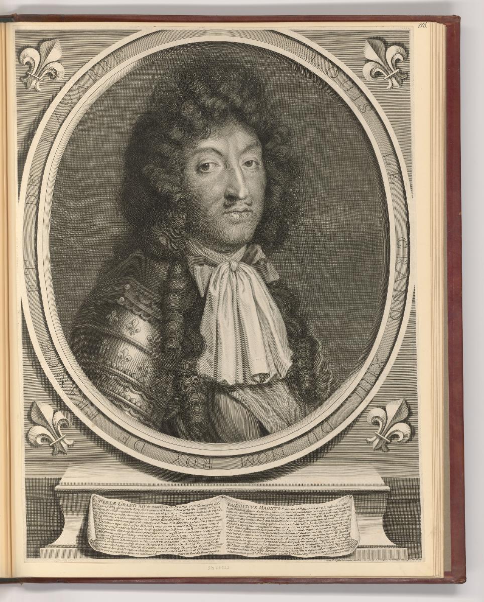 Französische Druckgrafiken des 17. und 18. Jahrhunderts, Porträt Ludwig XIV. von Frankreich, In…