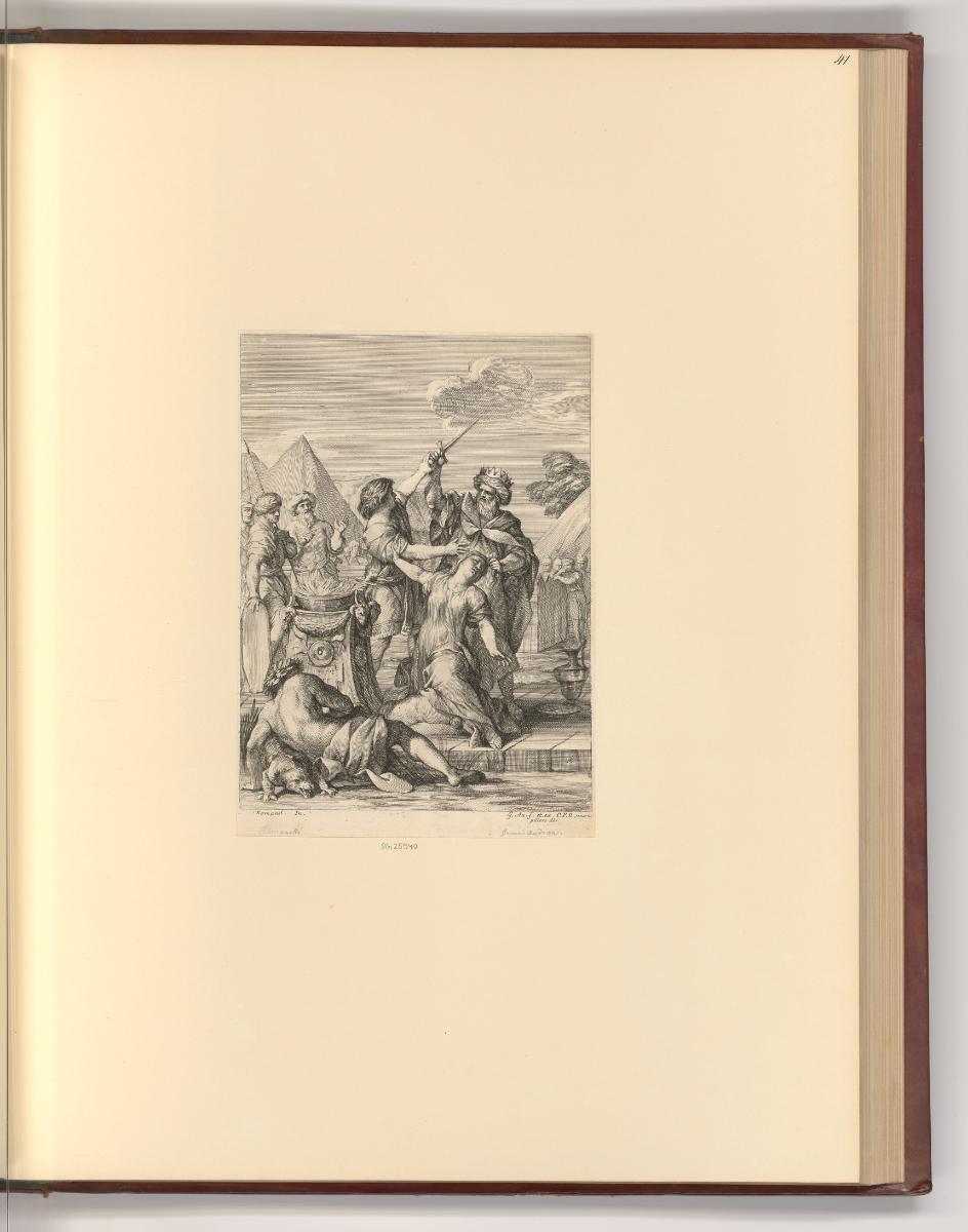 Französische Druckgrafiken des 17. und 18. Jahrhunderts, Die Opferung der Iphigenie, Inv. Nr.: …