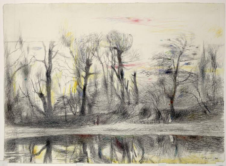 Ernst Paar, Am Heustadelwasser, Inv. Nr.: 36193