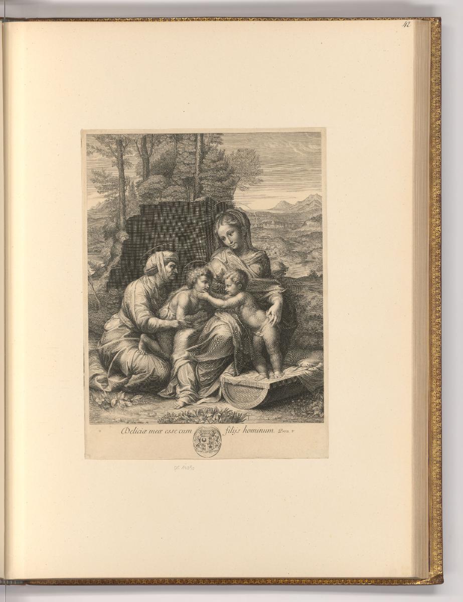 Druckgrafiken von François de Poilly d. Ä., Maria mit Kind und hl. Elisabeth, Inv. Nr.: Frankre…