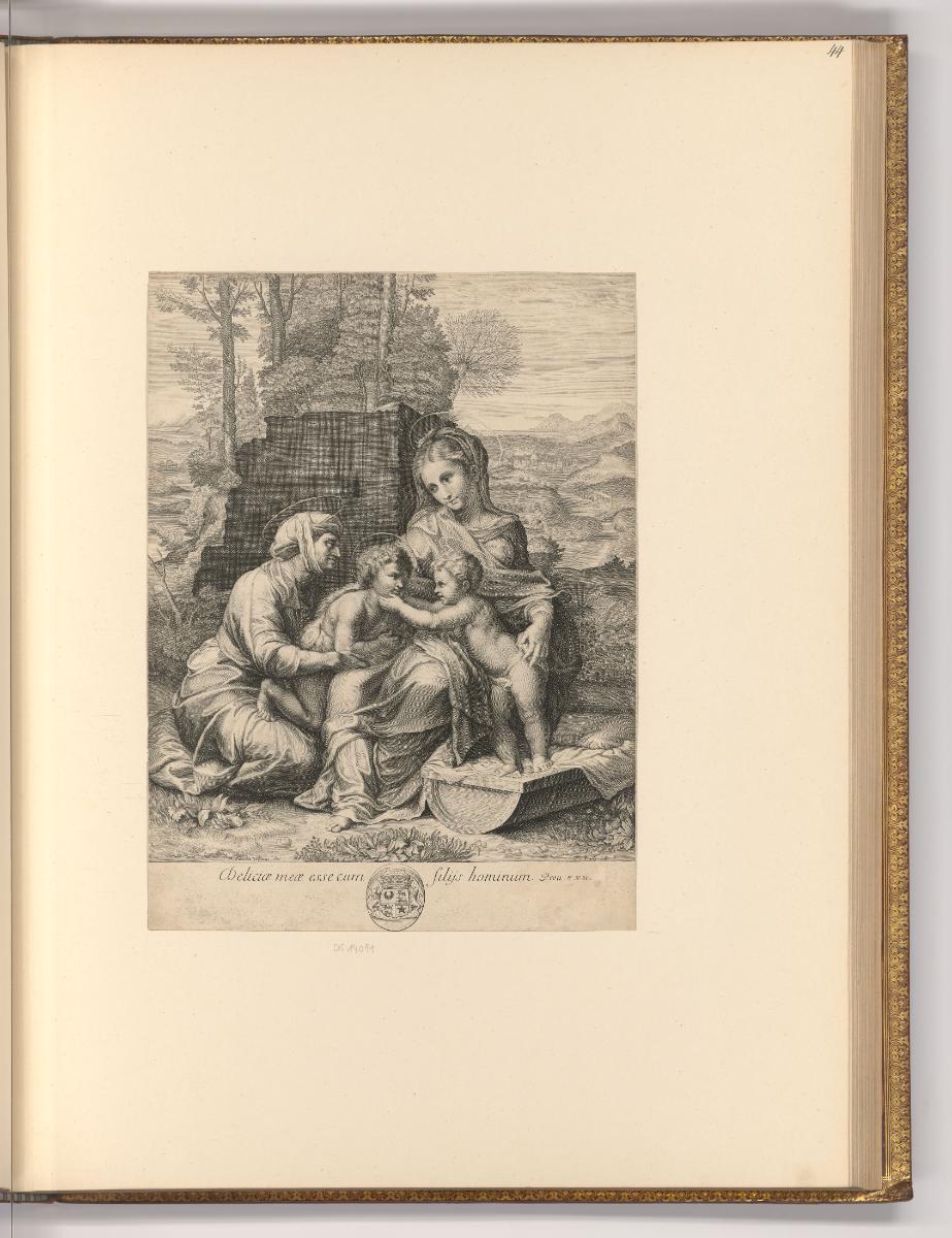 Druckgrafiken von François de Poilly d. Ä., Maria mit Kind und hl. Elisabeth, Inv. Nr.: Frankre…