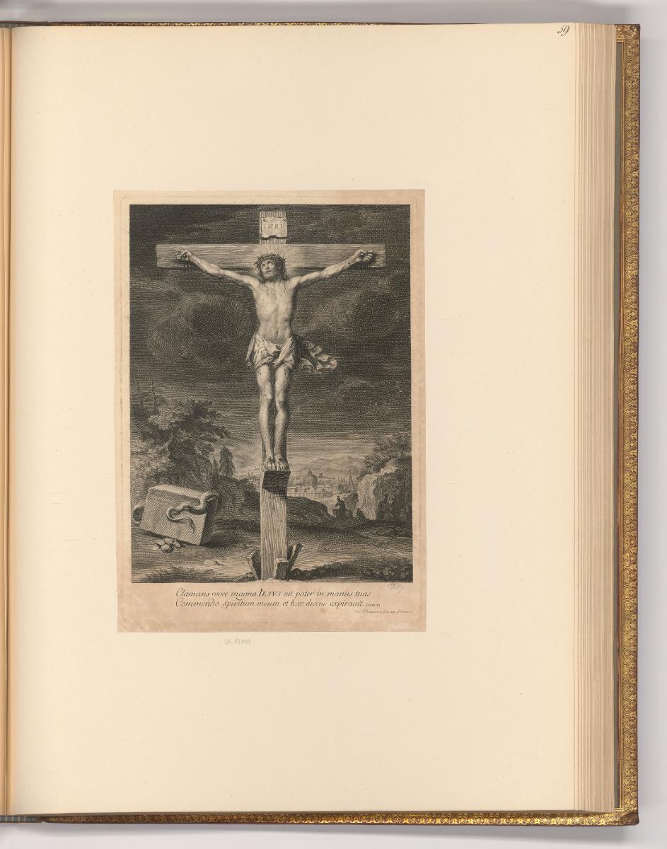 Druckgrafiken von François de Poilly d. Ä., Christus am Kreuz, Inv. Nr.: Frankreich nach Sektio…